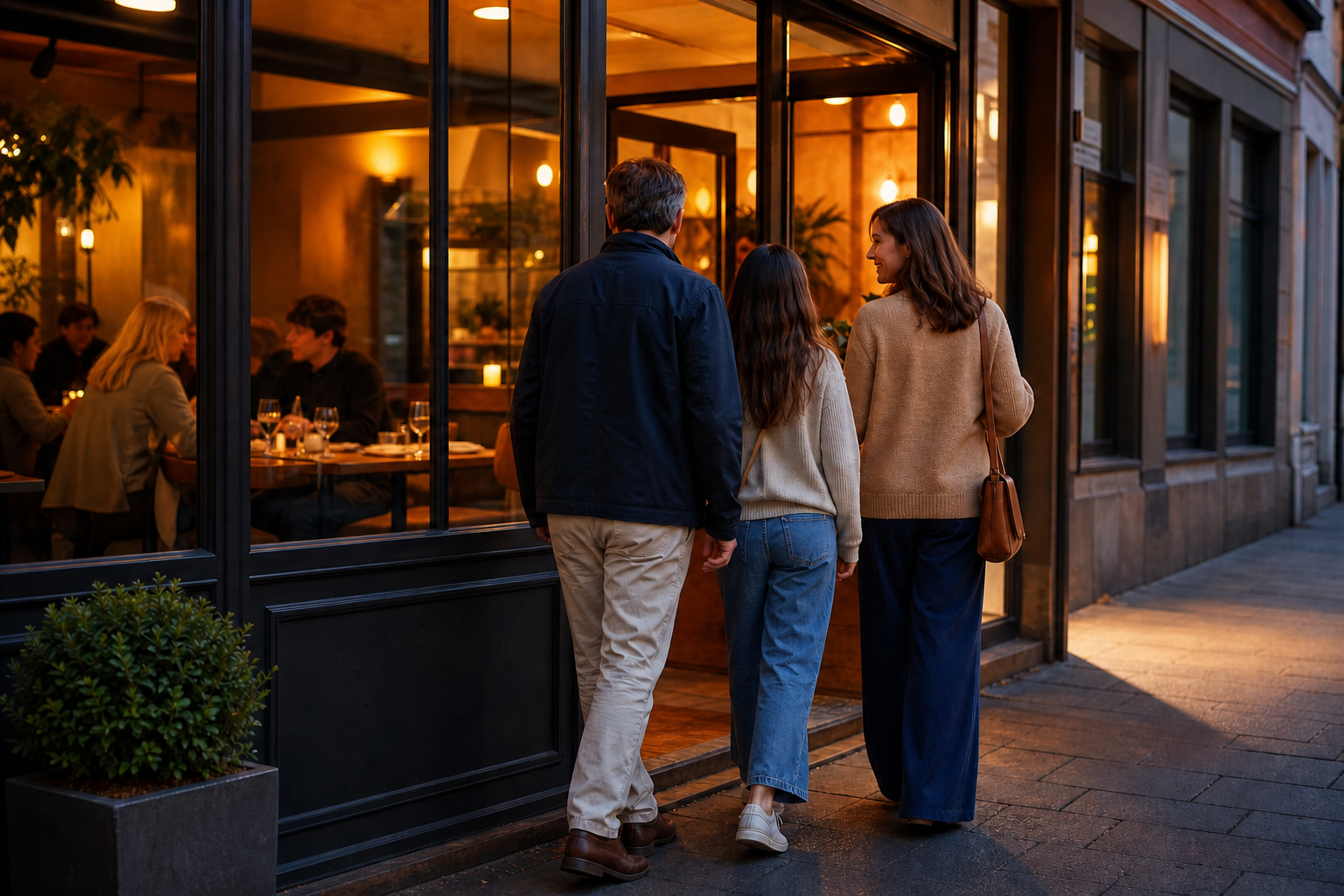 Family Dinner at Vibrant High St Restaurant