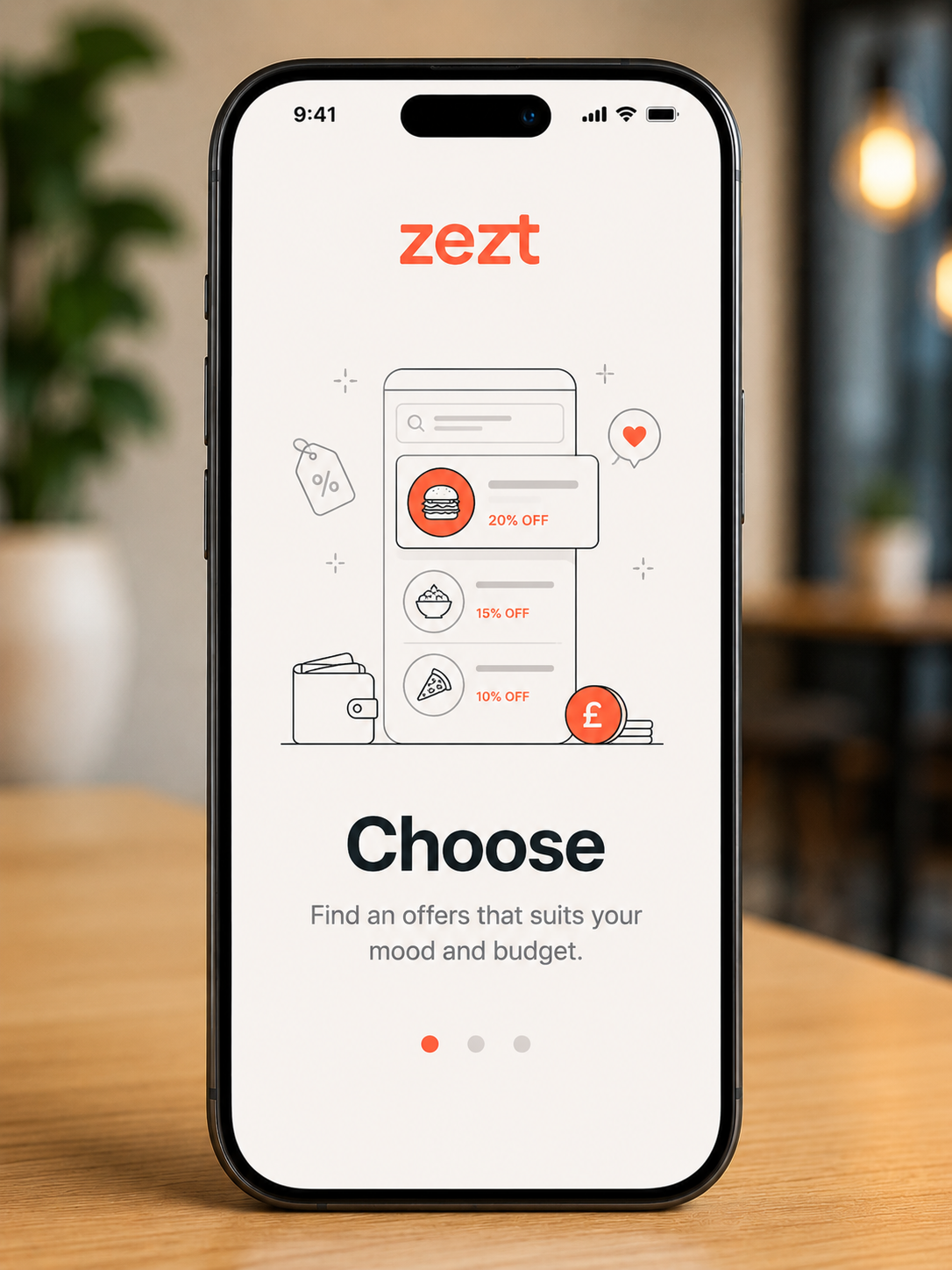 Choose offer on phone