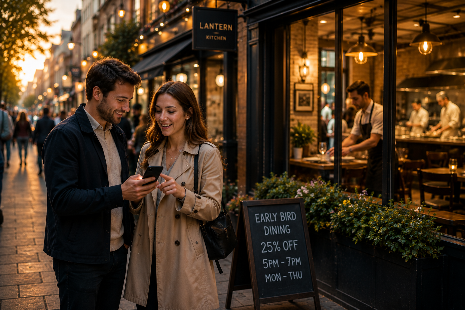 Couple using ZEZT to book