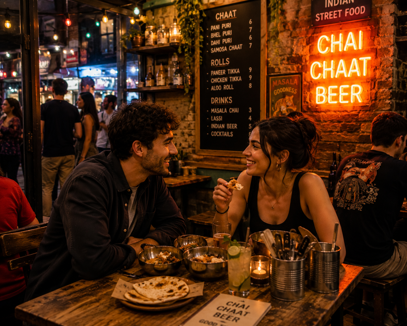 Cozy street food date