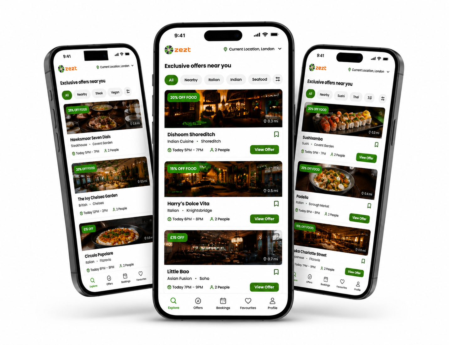 Exclusive offers ZEZT app