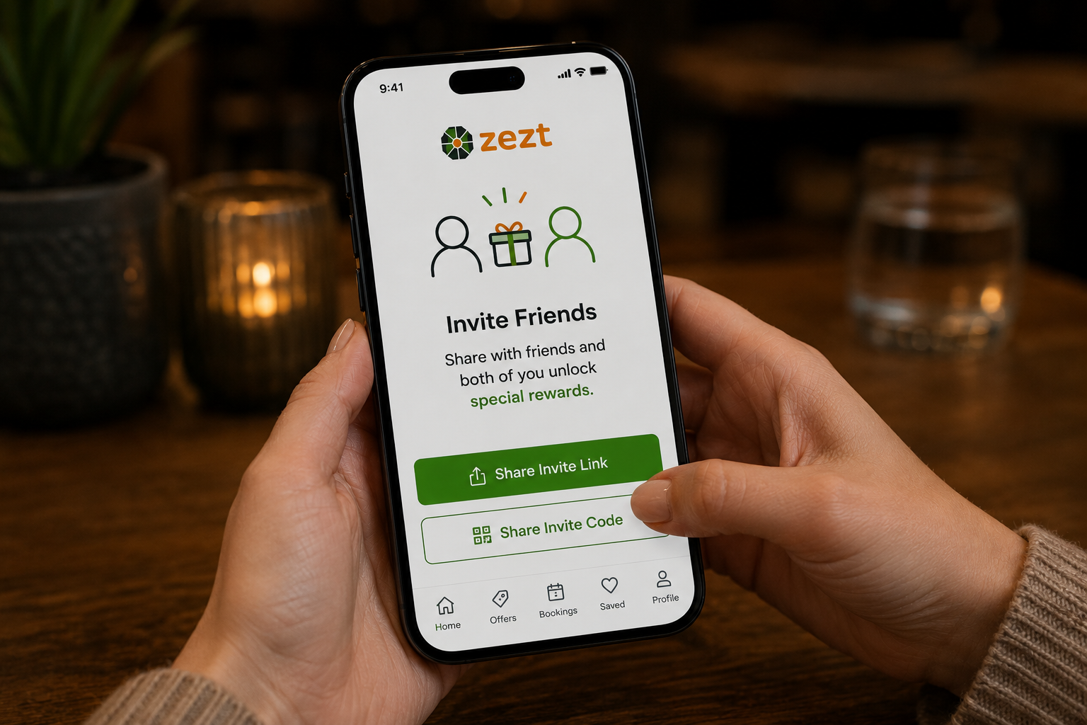 Exclusive offers for friends ZEZT