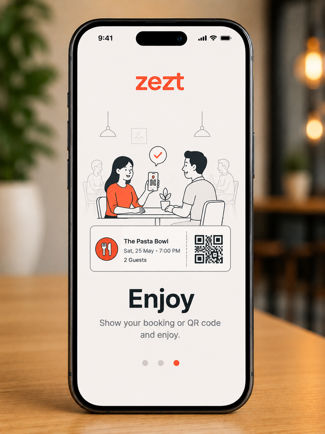QR code on phone