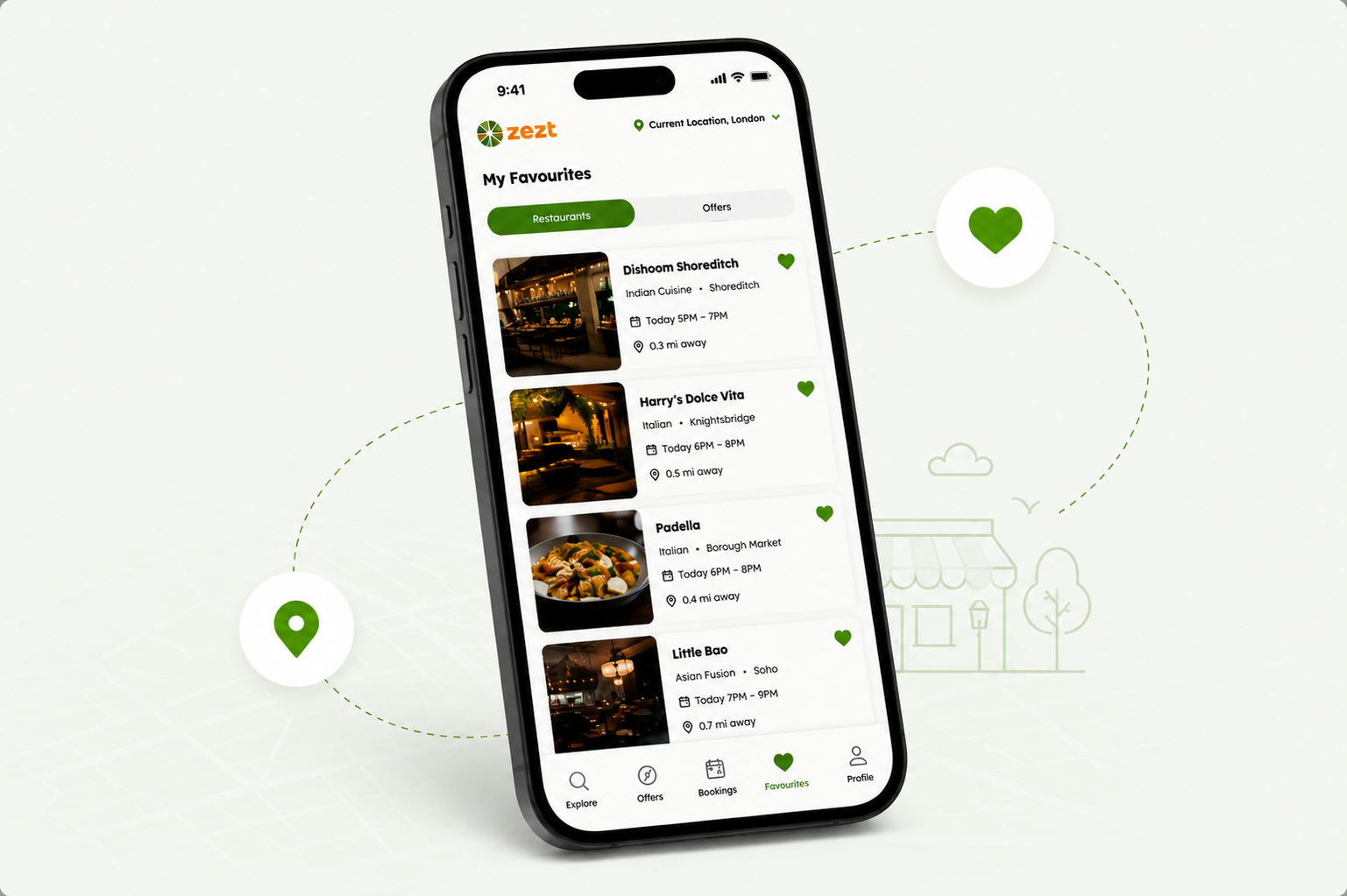 ZEZT App Favourite Places 2